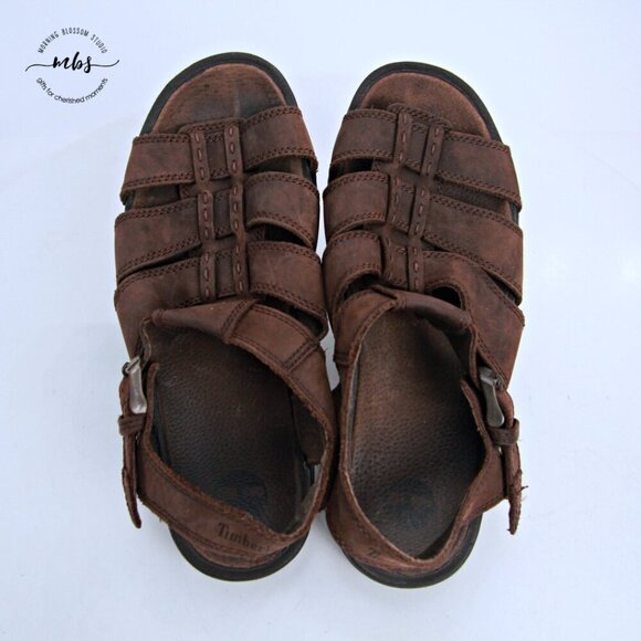 Timberland Leather Sandals‎ Brown Men 11 main image 7